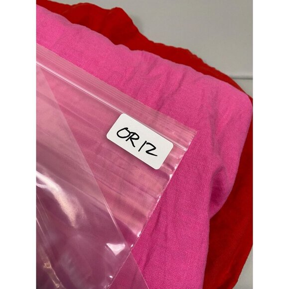 Tabitha Brown Target Tiered Smocked Maxi Linen Blend Dress Pink Red size Medium - Picture 5 of 11